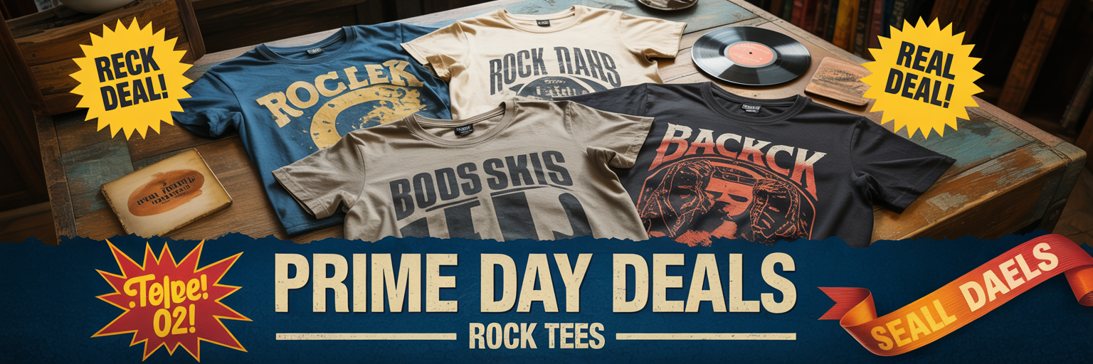 Rock & Roll Tees That Look Vintage Without Digging Through a Thrift Store - Prime Day Deals