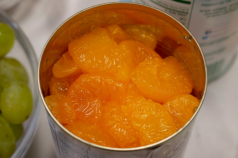 Frutas enlatadas