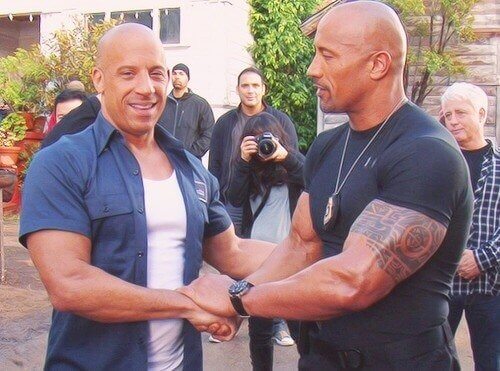 1. Vin Diesel and Dwayne Johnson: Fast & Furious