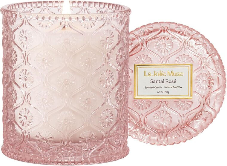 Santal Rose Candle - Cozy Home Fragrance, Perfect Gift - 19% Off!