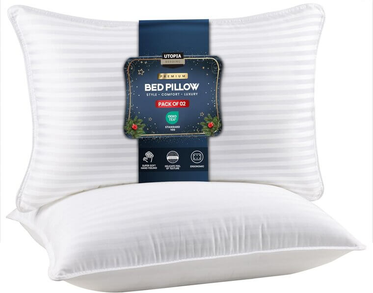 Utopia Bedding Pillows - Soft, Cooling Comfort for All Sleepers - Now 20% Off!