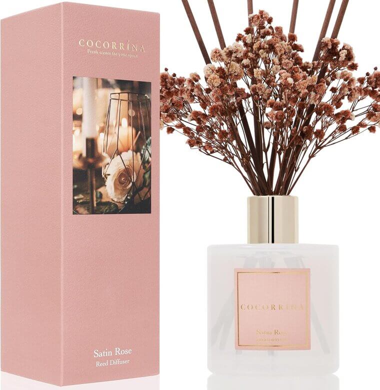 Cocorrína Satin Rose Diffuser - Elegant Home Fragrance 