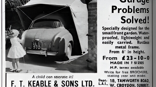 Eine faltbare Garage