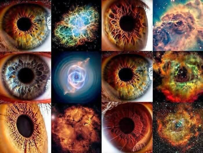 Galaxies Versus The Human Eye