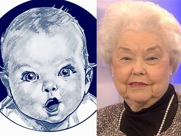 The Original Gerber Baby Then Vs. A Little While Ago