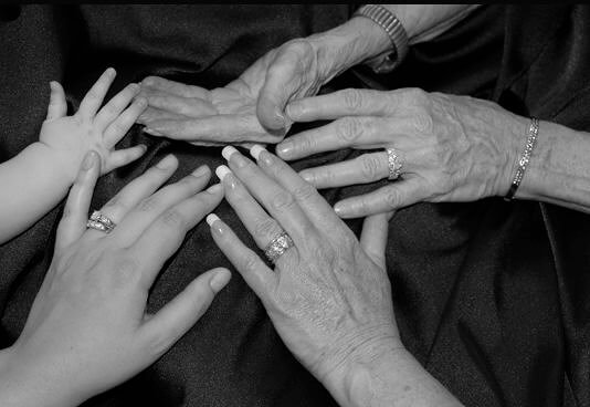 Five Generations Of Hands In One Photo