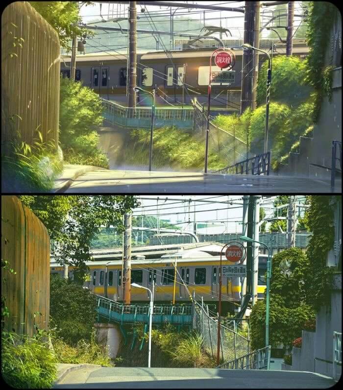 Which Photo Is Real Life, and Which Is the Anime?