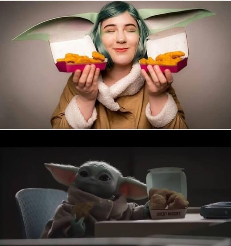 Baby Yoda And Chicky Nuggies