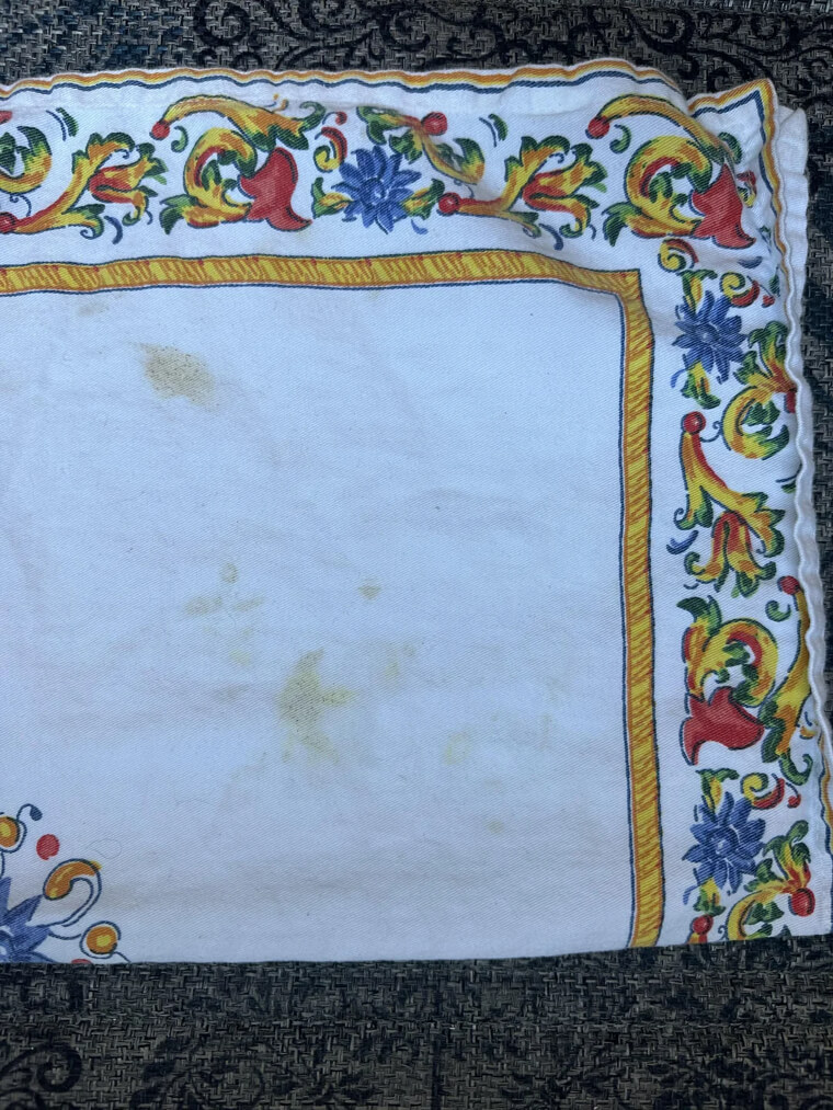 Lift Grease Stains from Cloth Napkins