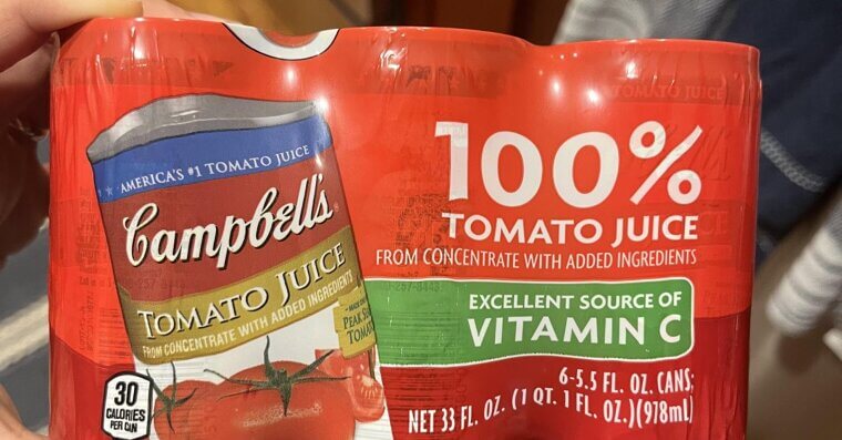 Canned Tomato Juice