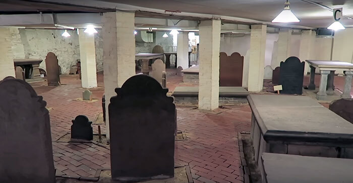 1800s Cemetery In The Basement Of A New Building