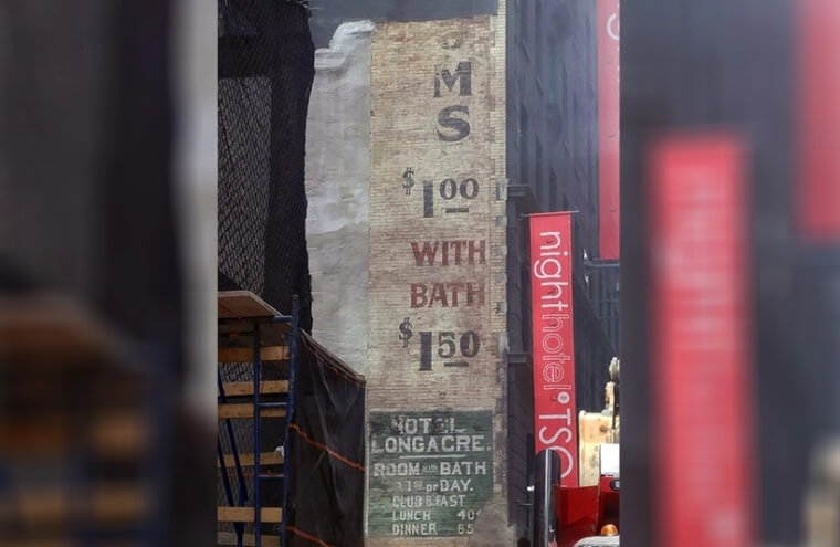 NYC History Revealed In Times Square