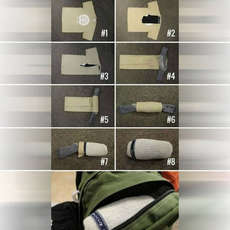 Folding Clothes for a Backpack Has Never Been so Easy