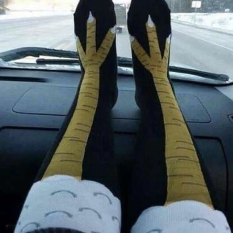 Novelty Chicken Leg Socks