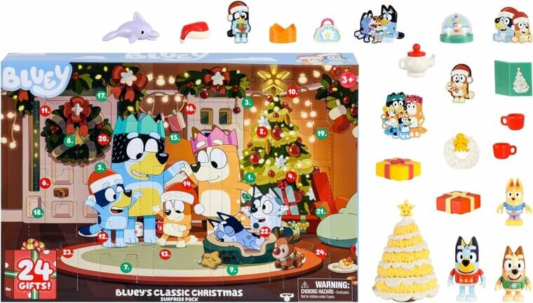 Bluey Advent Calendar - 24 Days of Exclusive Surprises! - 25% Off!