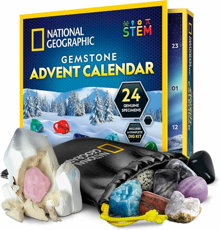 Gemstone Advent Calendar - Discover 24 Unique Gems Daily - Now 32% Off!
