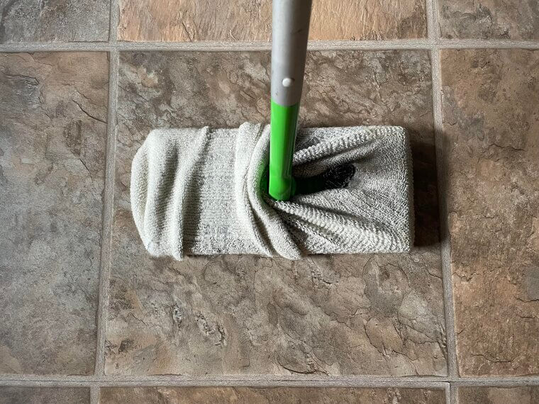 Using an Old Sock for Dusting