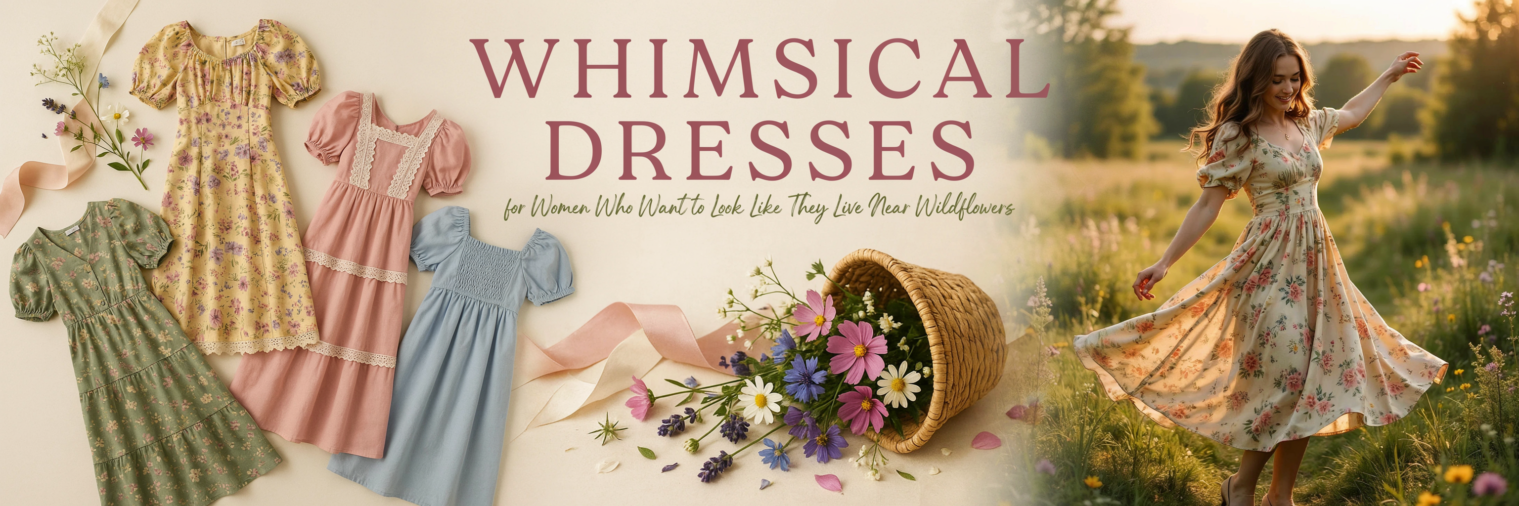 Whimsical Dresses for Women Who Want to Look Like They Live Near Wildflowers