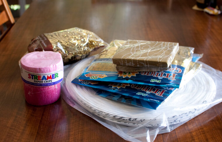 Unused Party Supplies