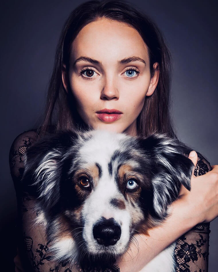 Danielle Kroon Has Eyes You Can't Look Away from - in Two Different Colors