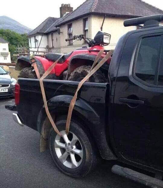 How Not to Tie Down an ATV