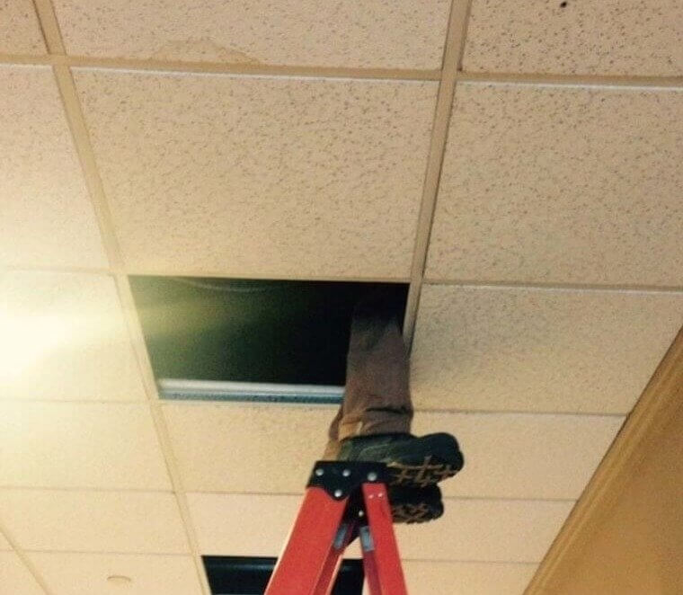 That Is Not How You Should Use a Ladder