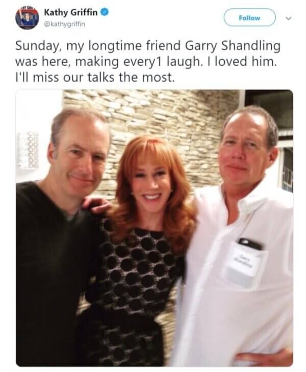 Garry Shandling Hanging Out With Friends