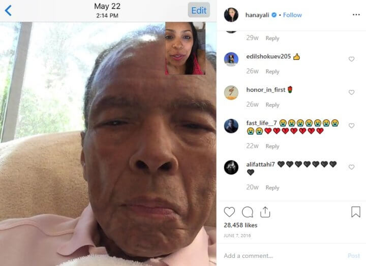Muhammad Ali Facetimes His Daughter In His Final Days