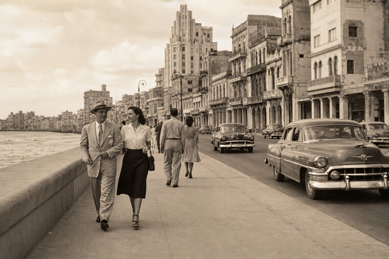 Havana's Malecón, Frozen in Quieter Times