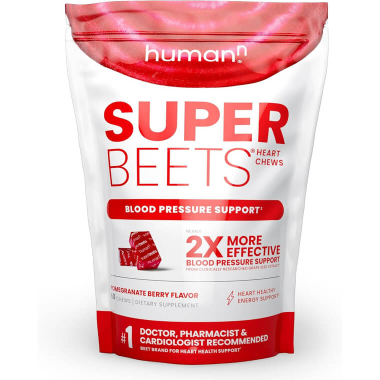 Boost Heart Health With SuperBeets Chews - Pomegranate Flavor!