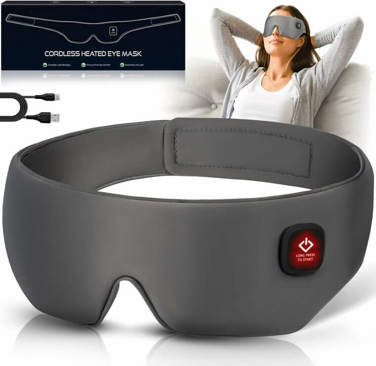 Revolutionary Silk Heated Eye Mask for Ultimate Relaxation - Now 5% Off!