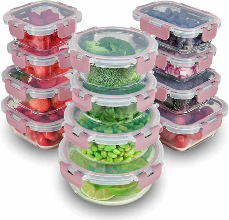Keep Food Fresh With FineDine Glass Containers - Stylish and Leak-Proof!