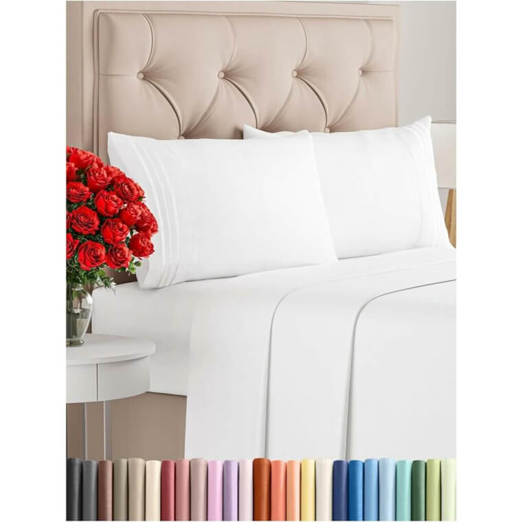 Queen Sheet Set - Soft & Cooling Comfort for All! - 40% Off!