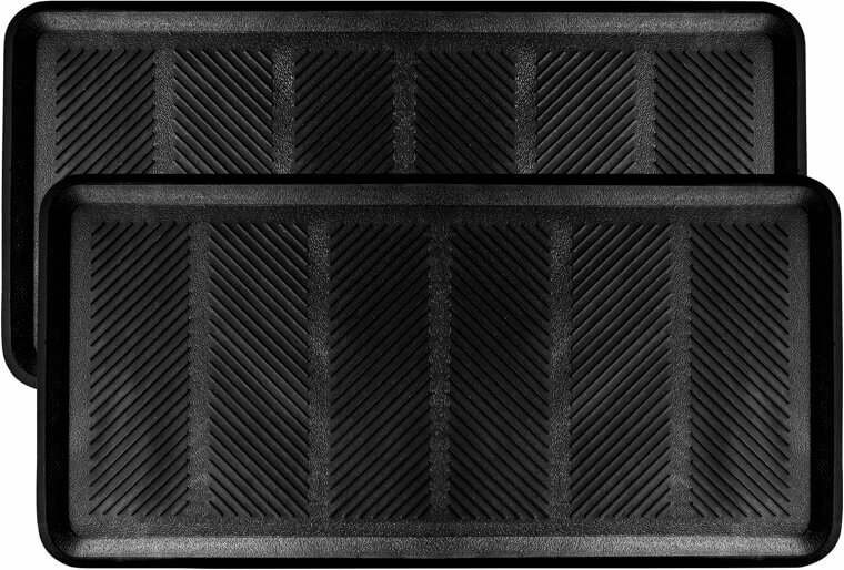 SafetyCare Rubber Tray - Versatile Shoe & Boot Mat Set