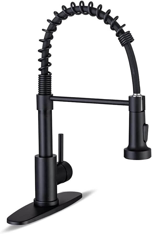 Matte Black Kitchen Faucet - Perfect for Any Home - Enjoy 22% Off!