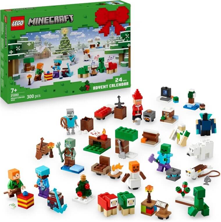 Minecraft LEGO Advent Calendar - Build & Play Daily Surprises