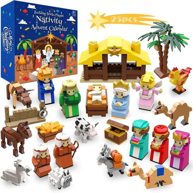 Nativity Advent Calendar 2025 - Build Holiday Joy for Kids! - Now 10% Off!