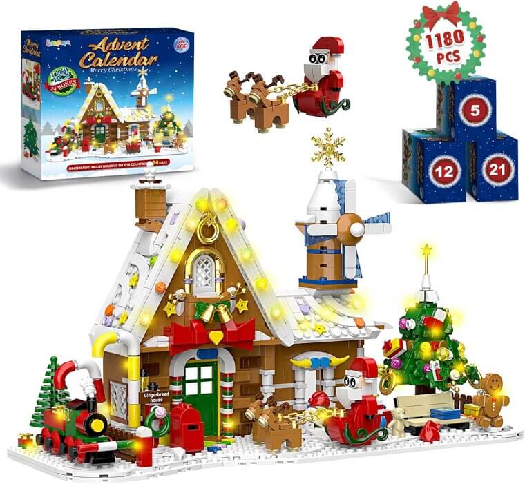 Gingerbread House Advent Calendar - 24 Days of Holiday Fun