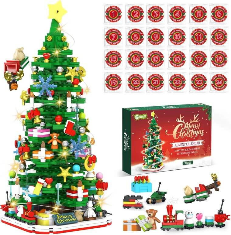 Christmas Countdown Tree Set - Build Joyful Holiday Memories!