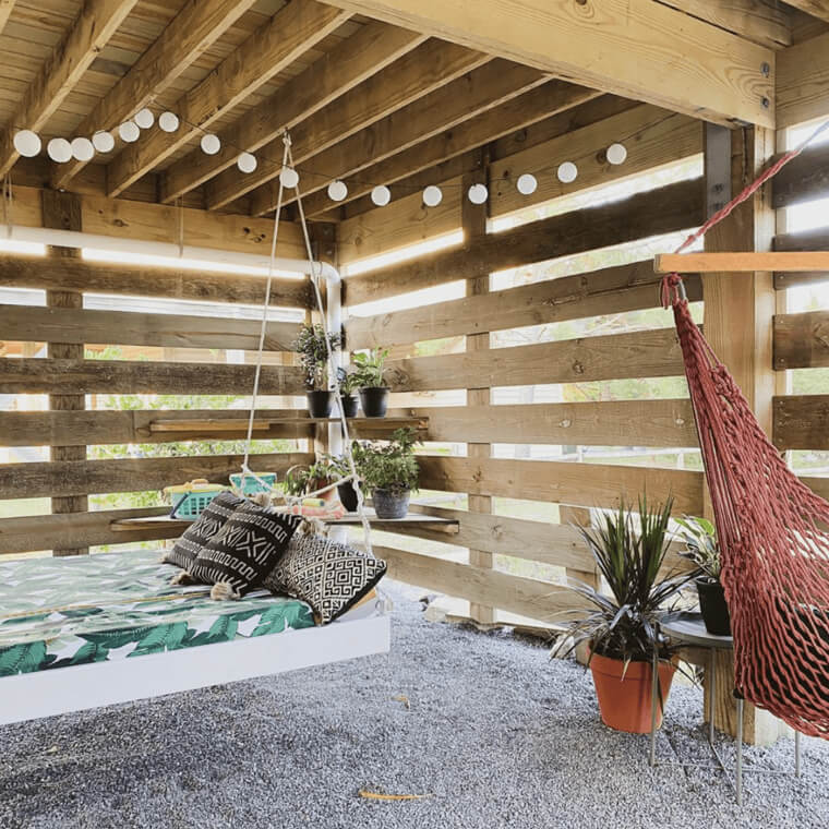 Build A DIY Bed For Your Outdoor Space