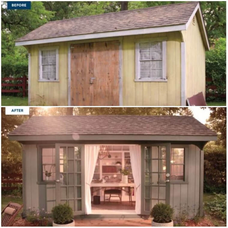 Convert An Old Shed Into A Relaxing Space