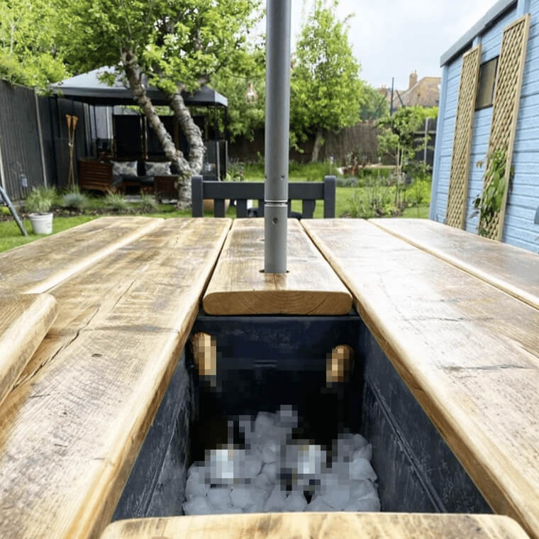 Build A Communal Table With A Cooler