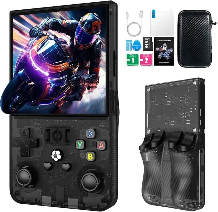 R36MAX Retro Console - 4.0" HD Screen, 64G Storage, Portable Fun - Now 20% Off!