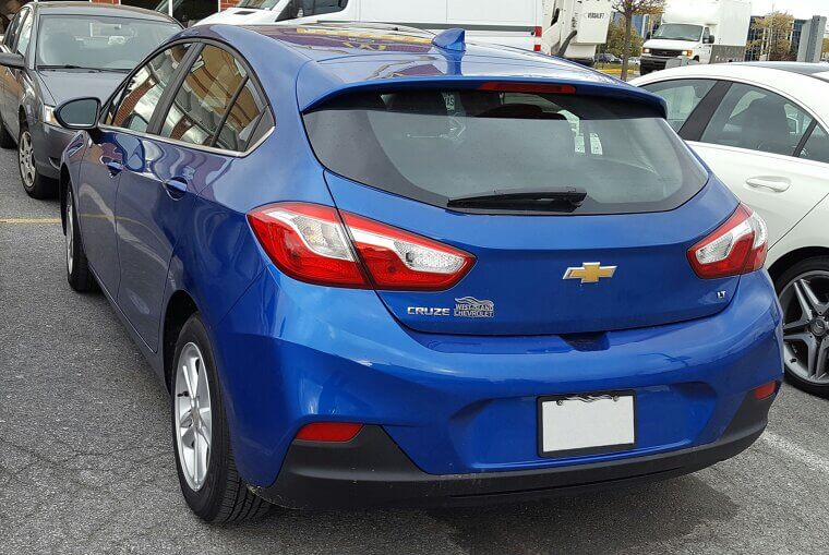 13. Chevy Cruze Hatchback RS