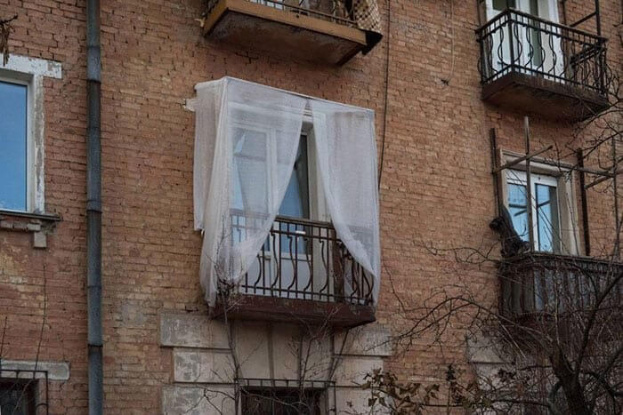A Beautifully Decorated Balcony Window