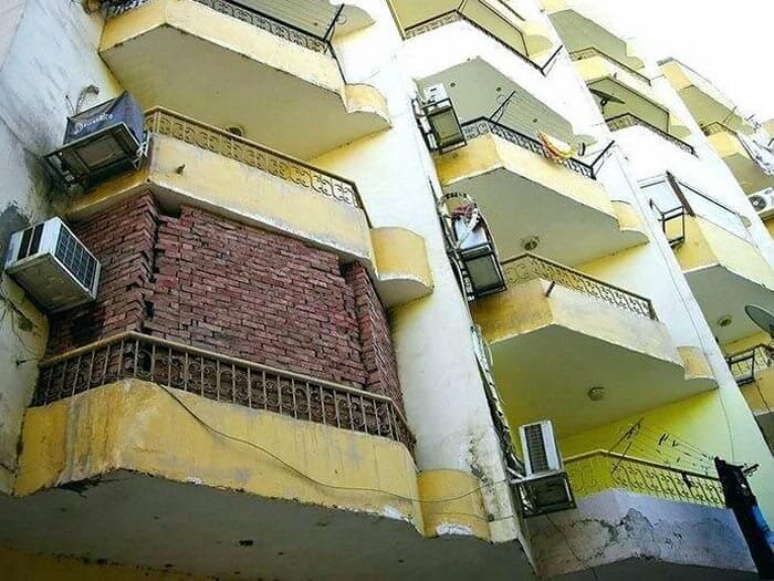 Building a Brick Wall Around the Balcony