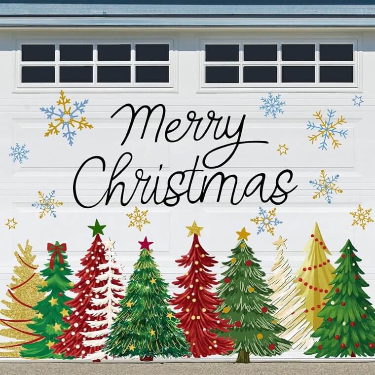 Whaline Christmas Magnets - Festive Garage & Fridge Decor 