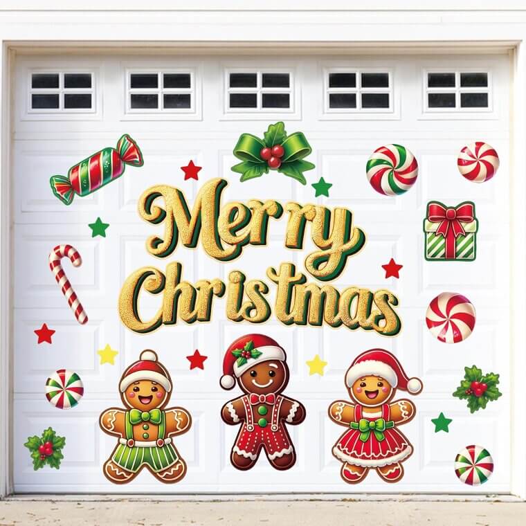 Gingerbread Garage Magnets - Festive Decor for Your Home 