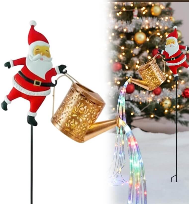 Christmas Kettle Lights - Brighten Your Holidays with Santa's Charm! 