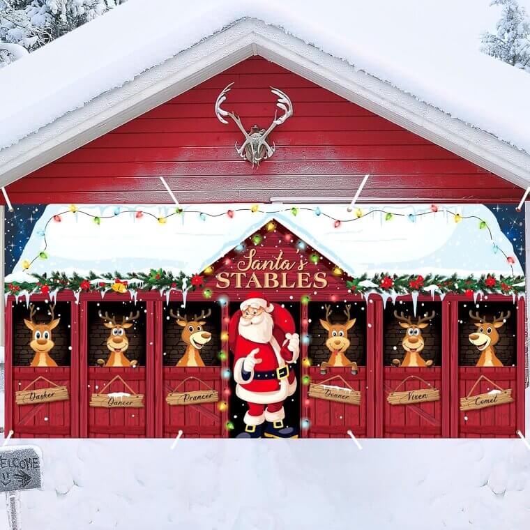 Christmas Garage Door Banner - Transform Your Home for the Holidays! 